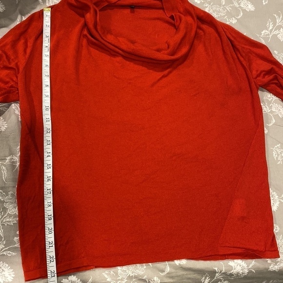 Eileen Fisher Red 100% Merino Wool Sweater - Picture 6 of 16